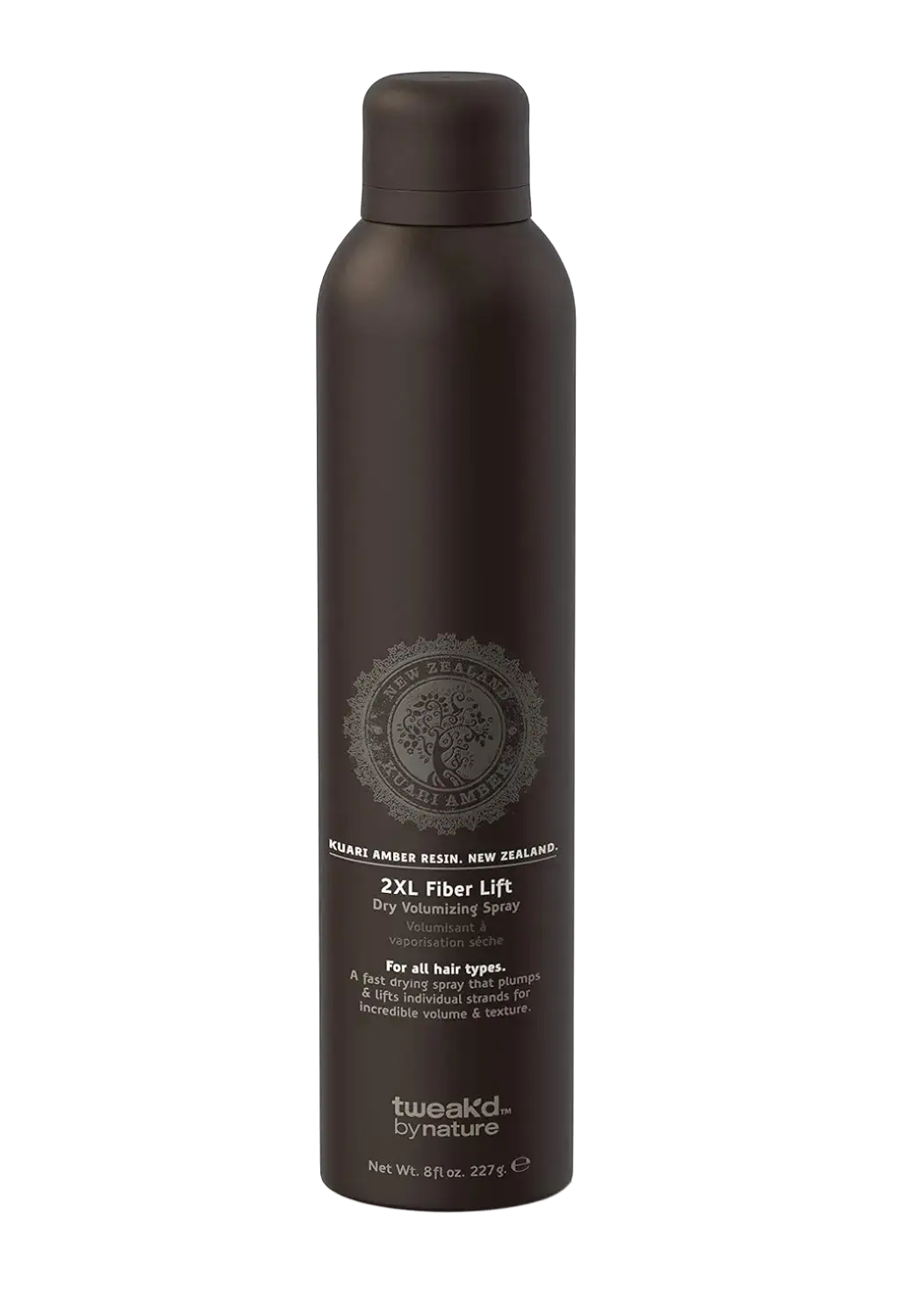 Tweak'd by Nature 2XL Fiber Lift Dry Volumizing Spray Kauri Amber Resin