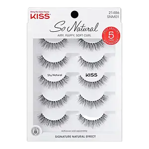 Kiss So Natural False Eyelashes Shy Natural