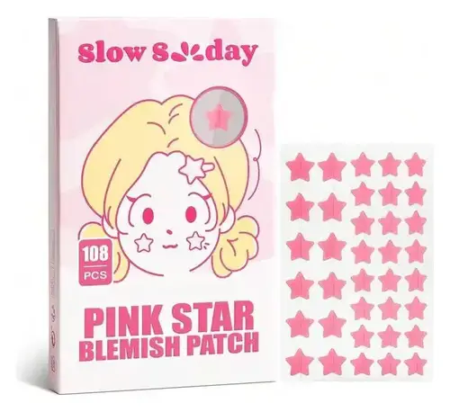 Slow Sunday Hydrocolloid Acne Pimple Patch Pink Star Blemish