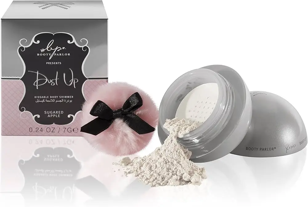 Booty Parlor Dust Up Kissable Body Shimmer Sugared Apple