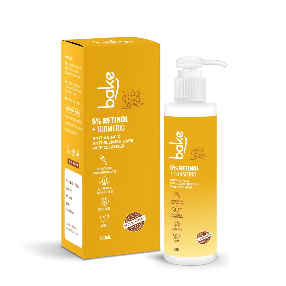 Bake 5% Retinol + Turmeric Face Cleanser