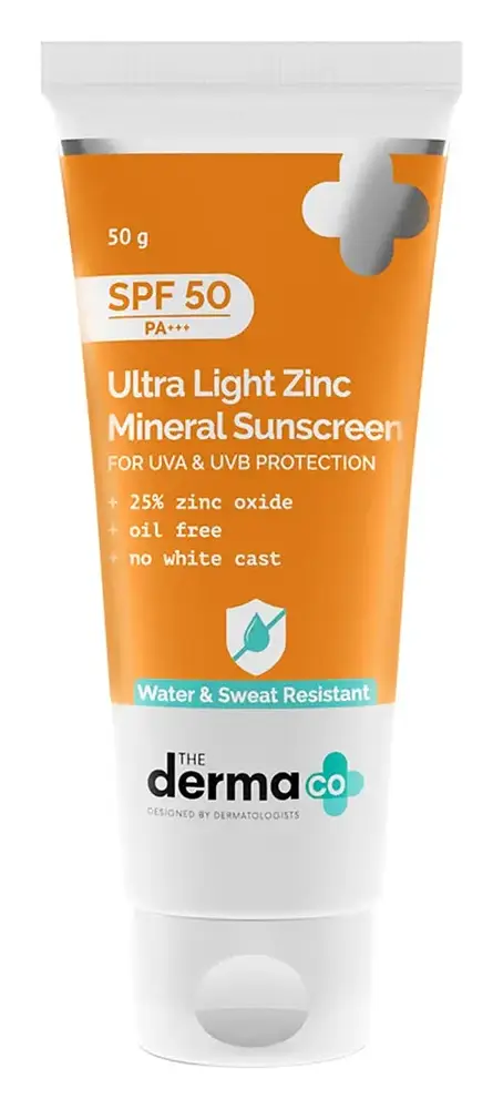 The Derma Co Ultra Light Zinc Mineral Sunscreen SPF 50