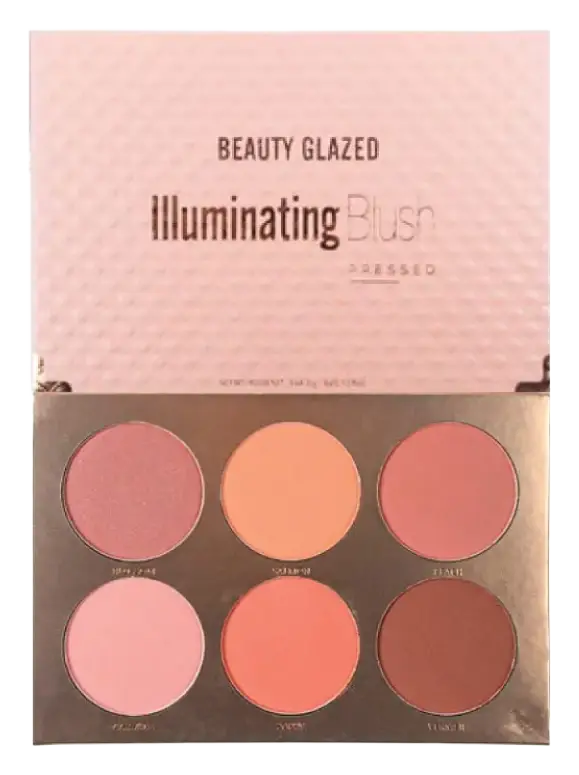 Beauty Glazed 6 Colours Illuminating Blush Palette A