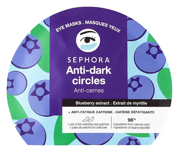 Sephora Collection Eye Mask Patches for Dark Circles + De-Puffing Blueberry