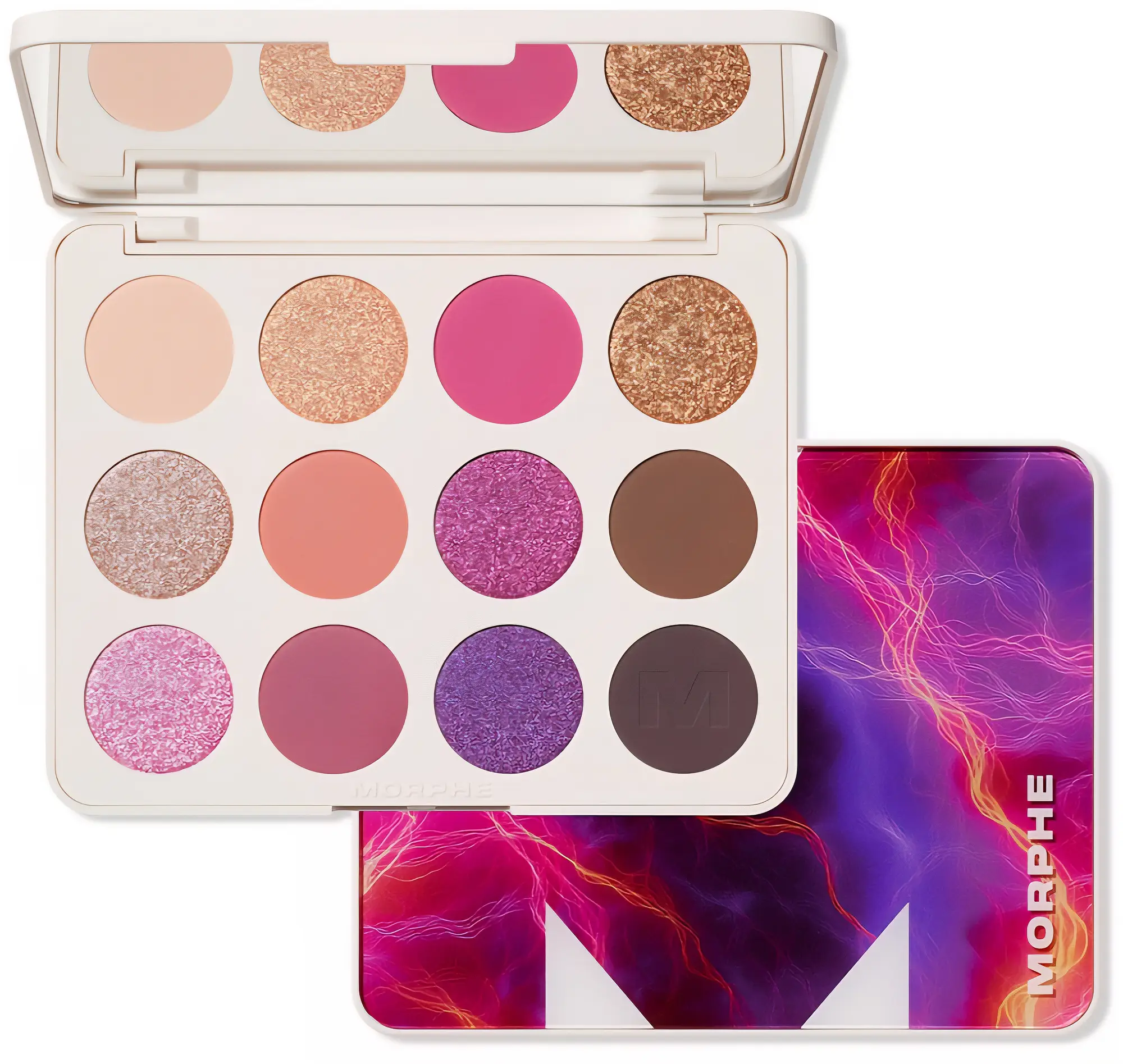 Morphe Chromaplus 12-Pan Eyeshadow Palette Electric Currant