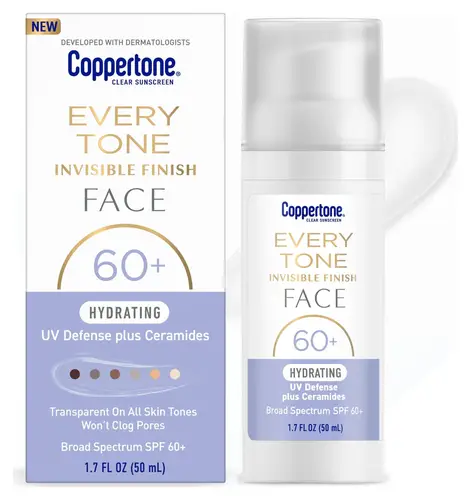 Coppertone Every Tone Invisible Finish Face Sunscreen Lotion SPF 60