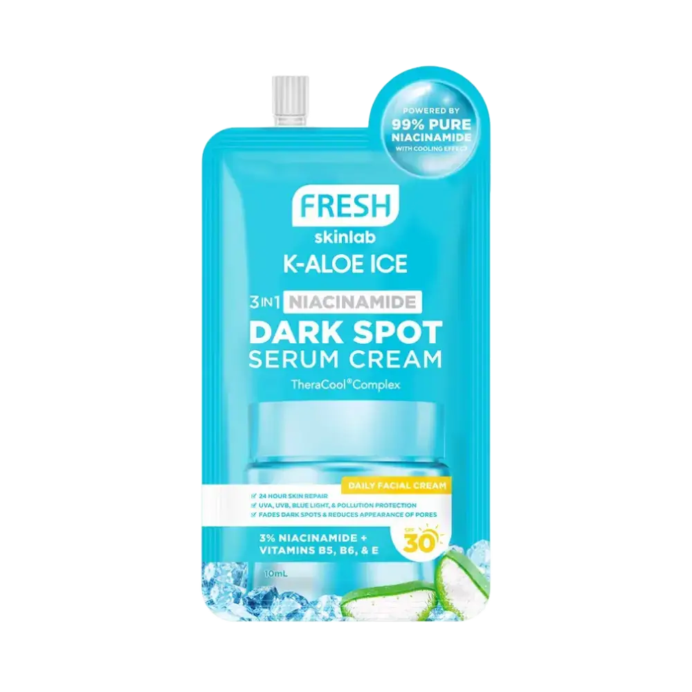 Fresh Skinlab K-Aloe Ice 3 in 1 Niacinamide Dark Spot Serum Cream