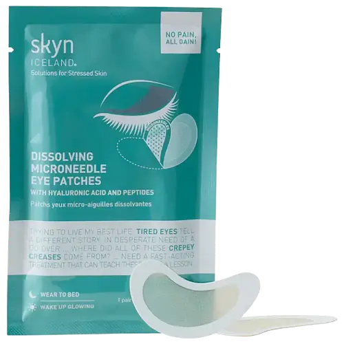 skyn ICELAND Dissolving Microneedle Eye Patches with Hyaluronic Acid and Peptides