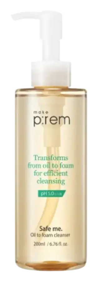Make p:rem Safe Me. Oil To Foam Cleanser