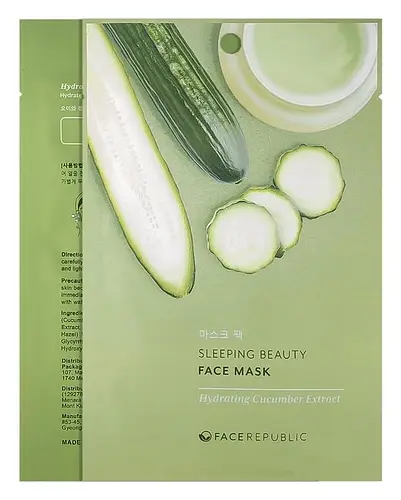 Face Republic Sleeping Beauty Face Mask Hydrating Cucumber Extract