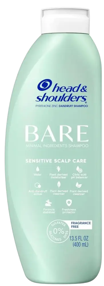 Head & Shoulders Bare Sensitive Scalp Care Shampoo Fragrance Free