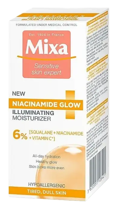 Mixa Niacinamide Glow Brightening Cream with Moisturizing Effect