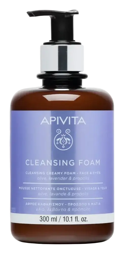 Apivita Natural Cosmetics Cleansing Creamy Foam Face & Eyes