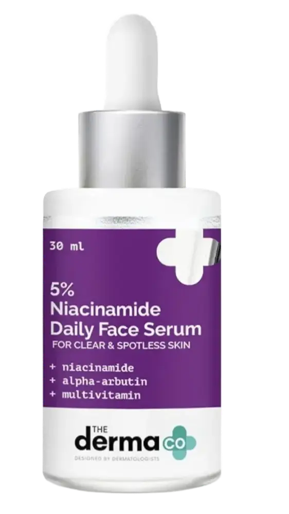 The Derma Co 5% Niacinamide Daily Face Serum with Alpha Arbutin & Multivitamin