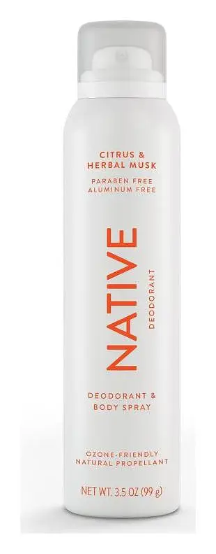 Native Deodorant & Body Spray Citrus & Herbal Musk