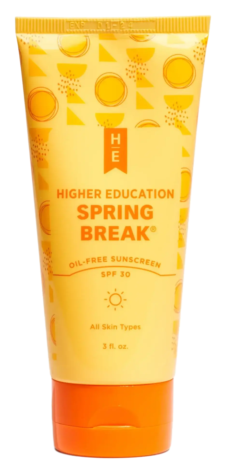 Higher Education Skincare Spring Break Oil-Free Sunscreen SPF 30