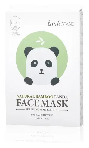 lookATME Face Mask Natural Bamboo Panda