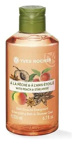 Yves Rocher Energizing Bath & Shower Gel Peach and Star Anise
