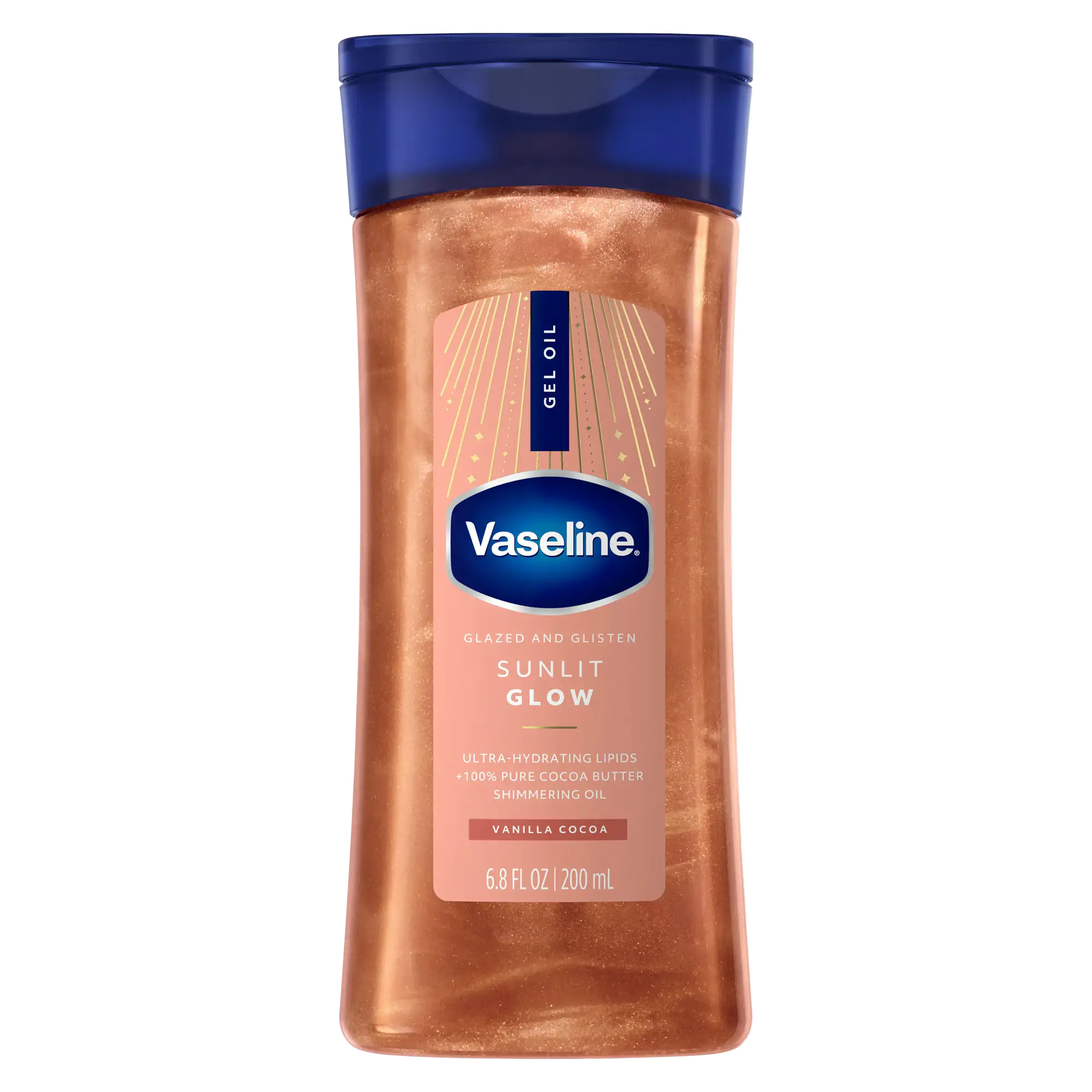 Vaseline Sunlit Glow Body Shimmer Gel Oil Vanilla Cocoa