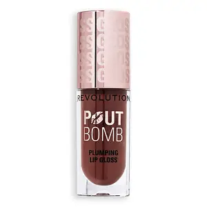 Revolution Beauty Pout Bomb Plumping Lip Gloss Espresso Cool Nude