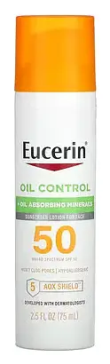 Eucerin Face Oil Control Sunscreen Lotion - SPF 50