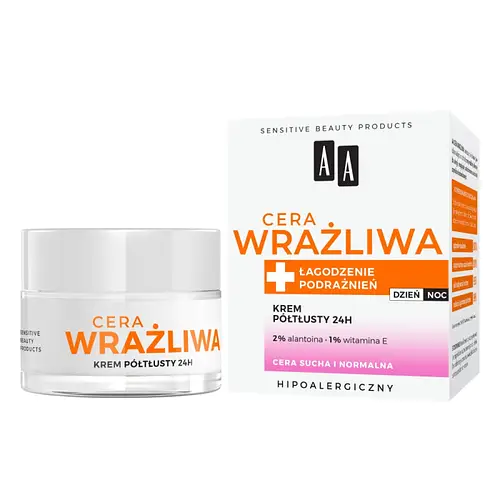 AA Cera Wrażliwa Krem Półtłusty 24H