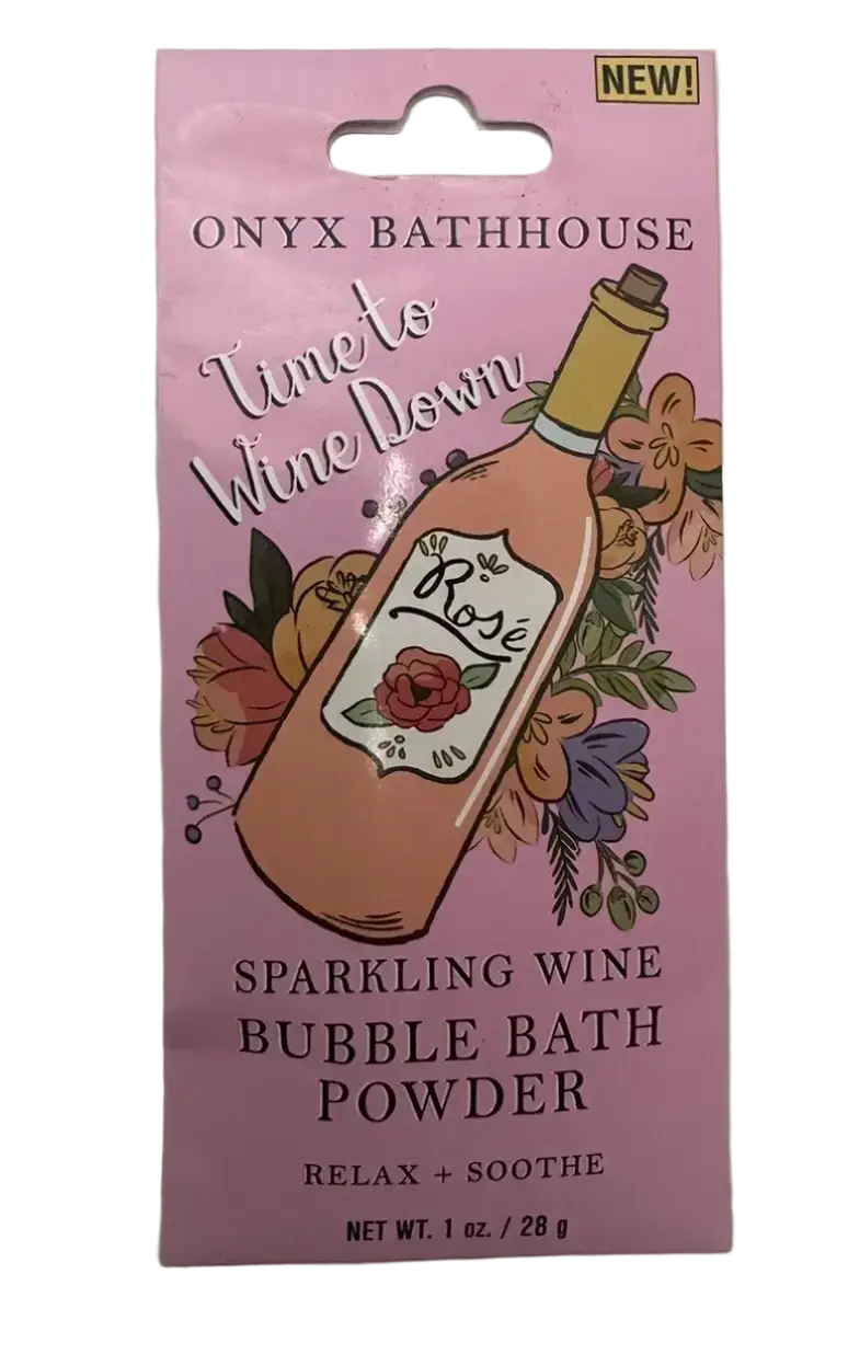 Onyx Professional Bubble Bath Powder Time To Wine Down (Sparkling Wine)