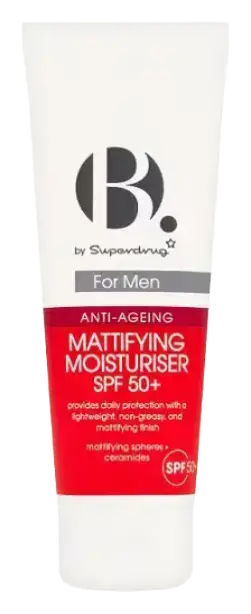 Superdrug For Men Anti-Ageing Mattifying Moisturiser SPF 50+