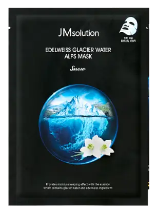JMsolution Edelweiss Glacier Water Alps Mask Snow