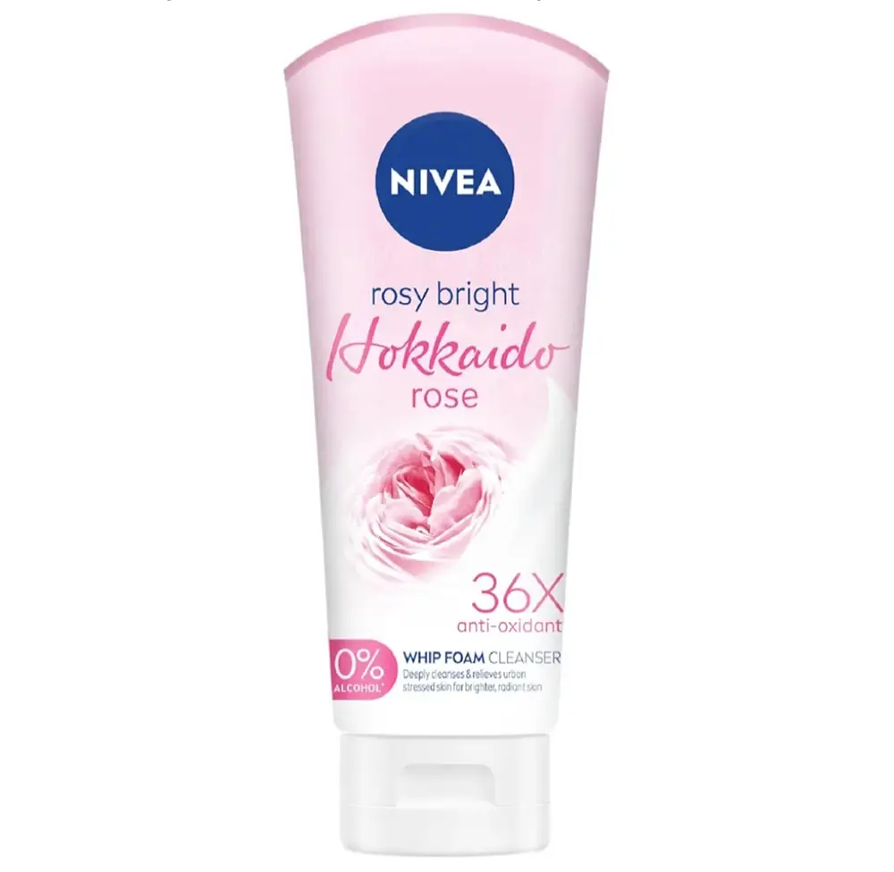 Nivea Rosy Bright Hokkaido Rose Whip Foam