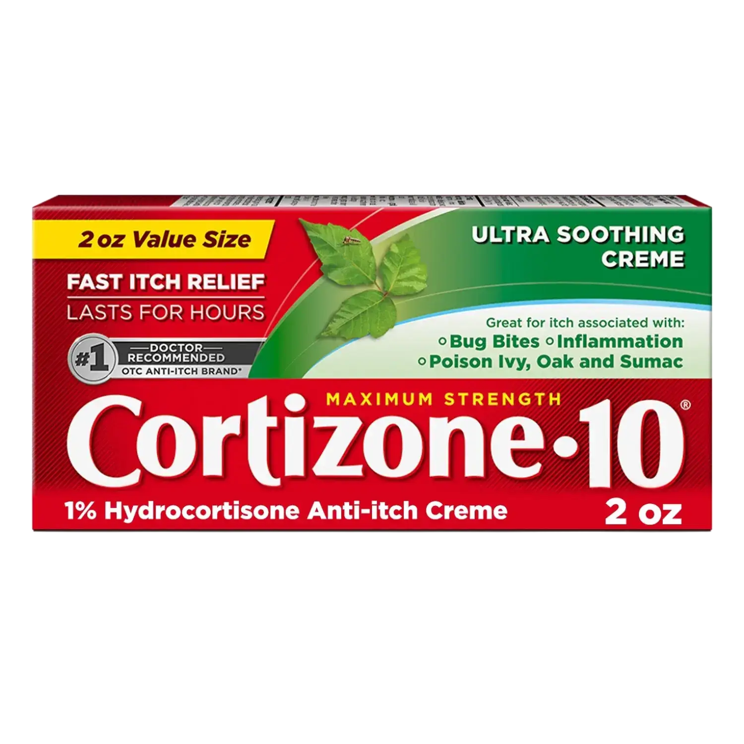 Cortizone-10 Maximum Strength 1% Hydrocortisone Anti-Itch Relief Ultra Soothing Creme