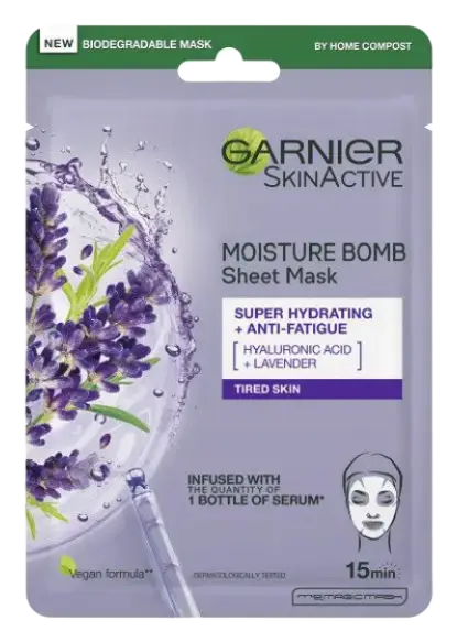 Garnier Moisture Bomb Sheet Mask Lavender