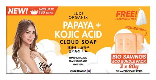 Luxe Organix Papaya + Kojic Acid Cloud Soap