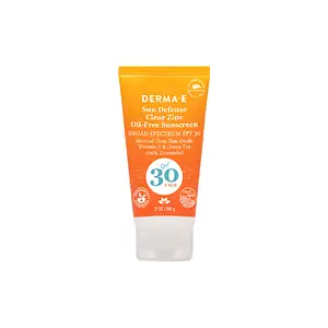Derma E Sun Defense Clear Zinc Mineral Oil-Free Sunscreen SPF30 Face