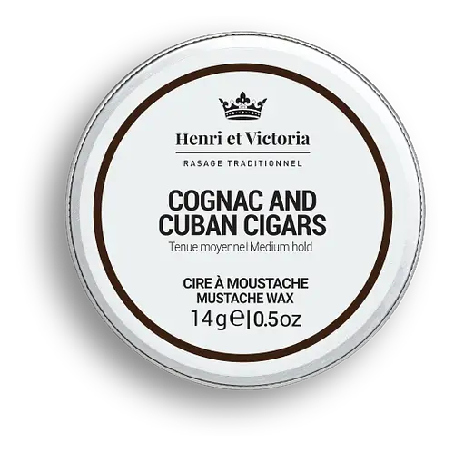 Henri Et Victoria Mustache Wax Cognac and Cuban Cigars