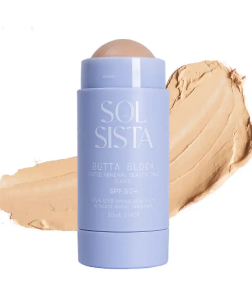 Sol Sista Butta Block Mineral Tinted SPF 50+ Sunscreen Sand