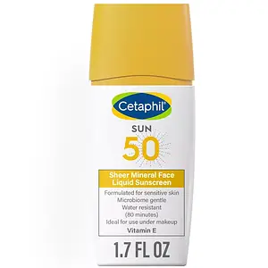 Cetaphil Sheer Mineral Face Liquid Sunscreen Broad Spectrum SPF 50