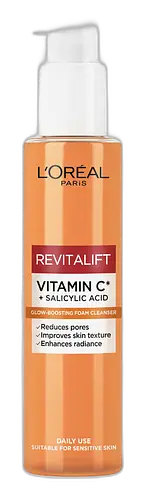 L'Oreal Revitalift Vitamin C + Salicylic Acid Glow-Boosting Foam Cleanser