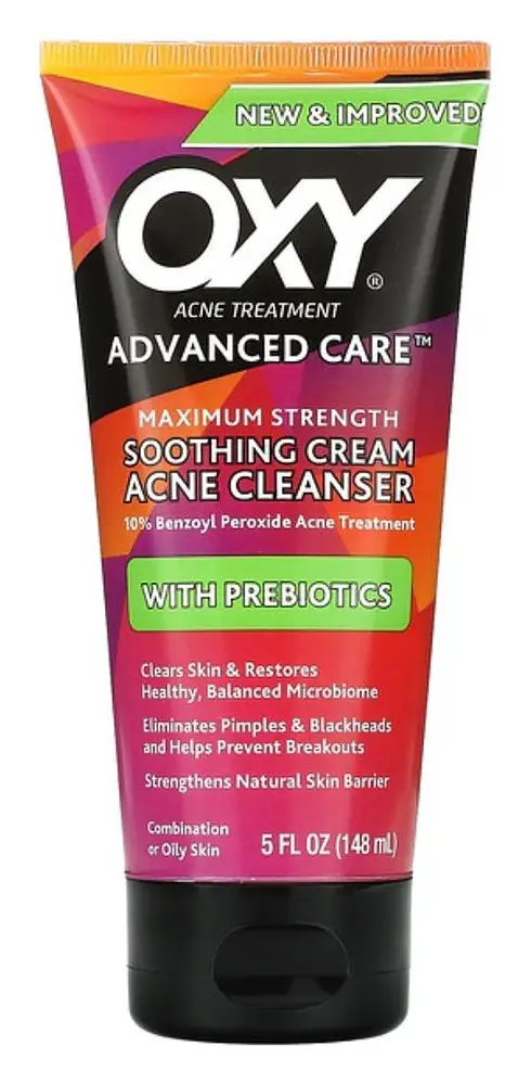 Oxy Soothing Cream Acne Cleanser with Prebiotics