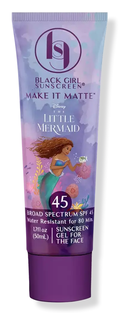 Black Girl Sunscreen The Little Mermaid Make It Matte SPF 45