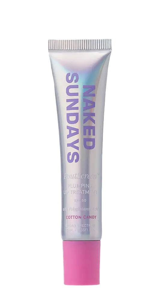 Naked Sundays Poutscreen Plumping Lip Treatment SPF 50 Cotton Candy