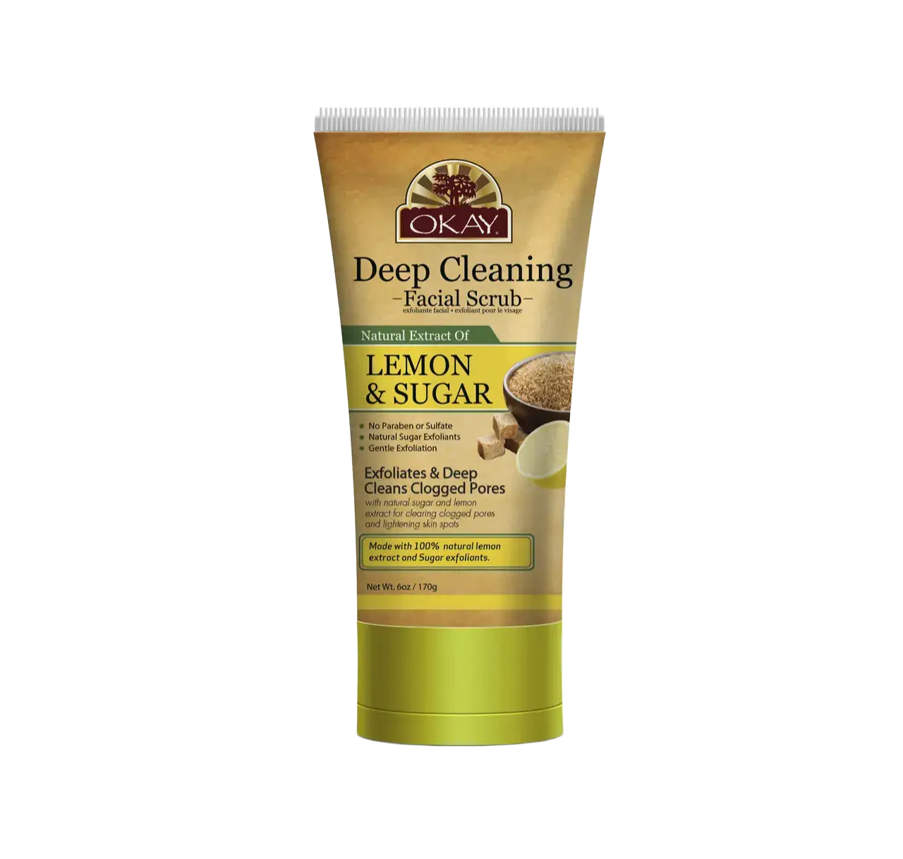 Okay Pure Naturals Deep Cleaning Facial Scrub Lemon & Sugar