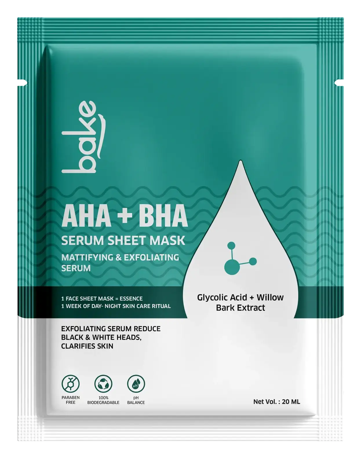 Bake Serum Sheet Mask AHA + BHA