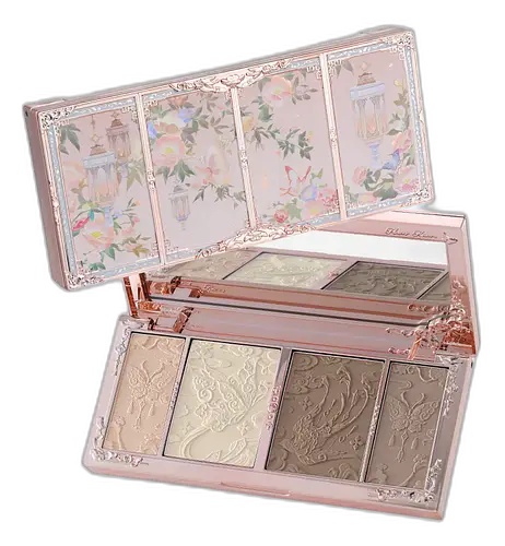 Flower Knows Butterfly Cloud Collar Embossed Highlight & Contour Palette 02 Tawny Tea