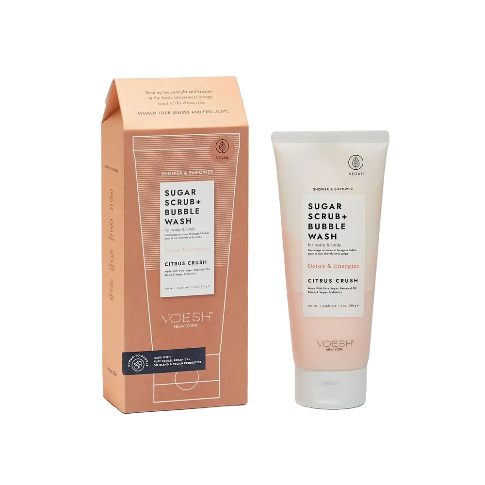 Voesh Shower & Empower Sugar Scrub + Bubble Wash Citrus Crush