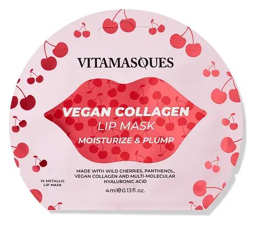 Vitamasques Cherry Vegan Collagen Lip Mask (Moisturise & Plump)