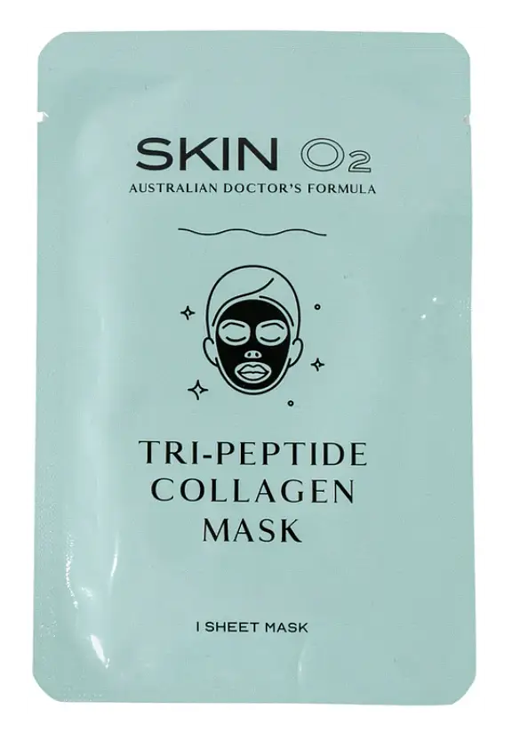 Skin O2 Tri-Peptide Collagen Sheet Mask