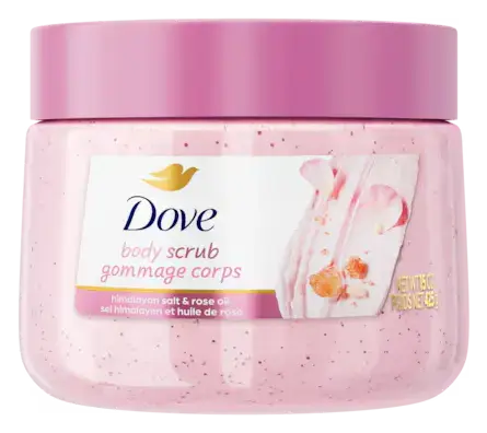 Dove Body Scrub Himalayan Salt & Rose Oil