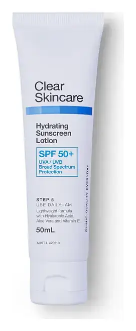 Clear Skincare Hydrating Sunscreen Lotion SPF 50+