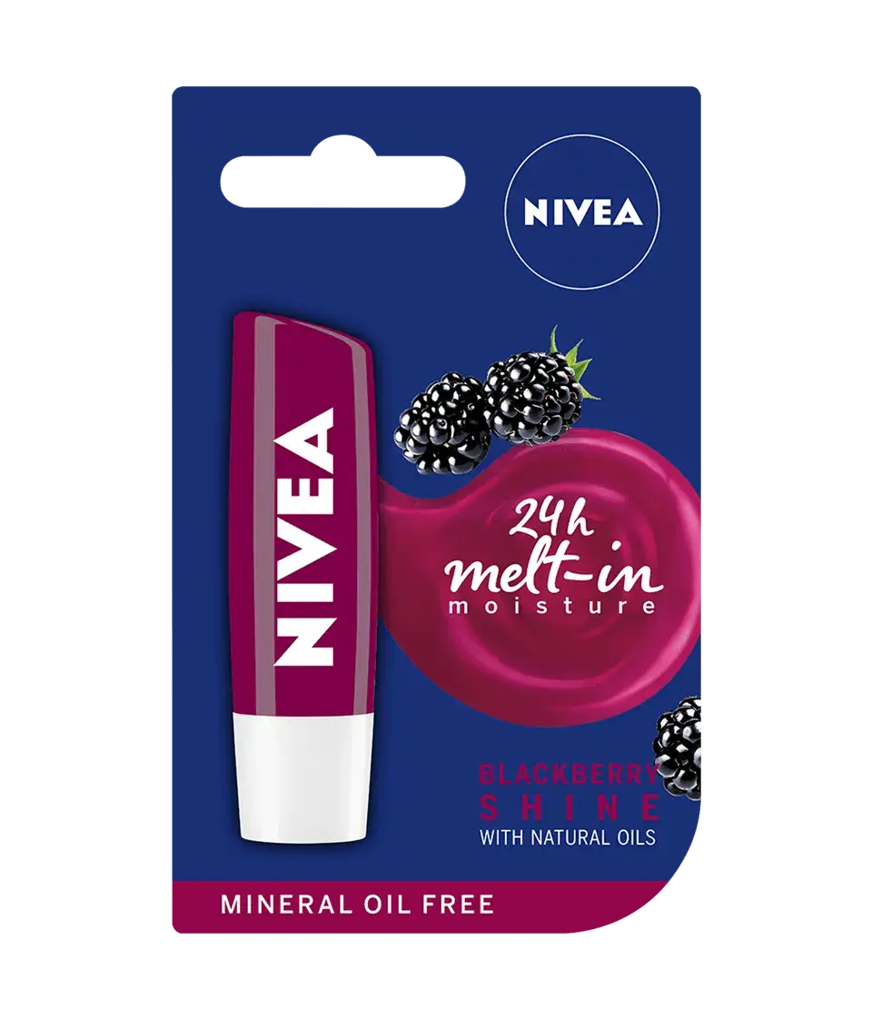 Nivea Blackberry Shine Melt-In Moisture Lip Balm Kenya